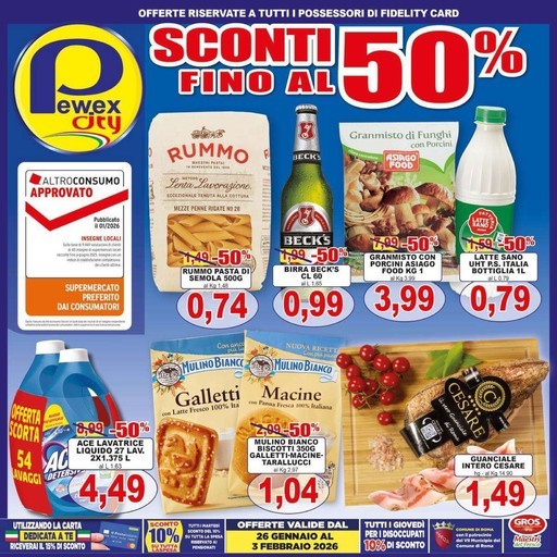 Pewex - Sconti fino al 50%