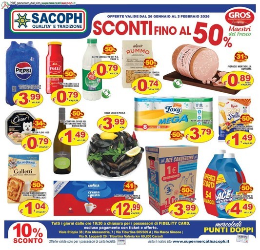 Sacoph - Sconti fino al 50%