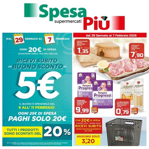 SpesaPiù Supermercati - Dal 29 Gennaio al 7 Febbraio 2026