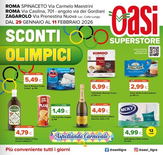 Oasi - Sconti olimpici