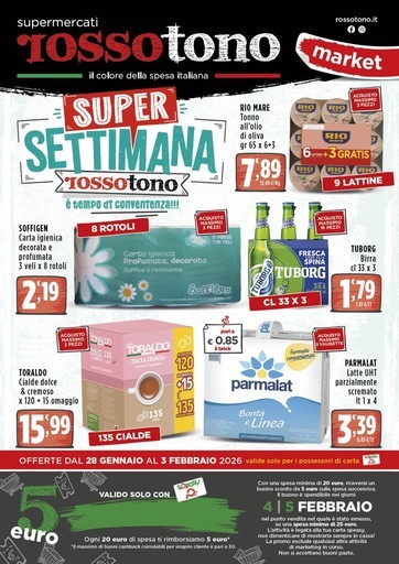Volantino Supermercati Rossotono Market
