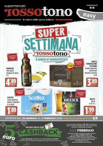 Volantino Supermercati Rossotono Easy