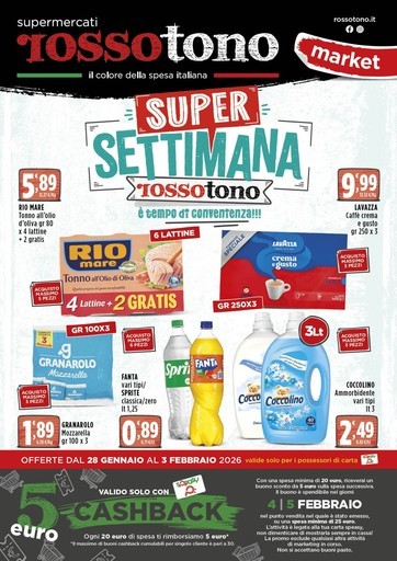 Volantino Supermercati Rossotono Market