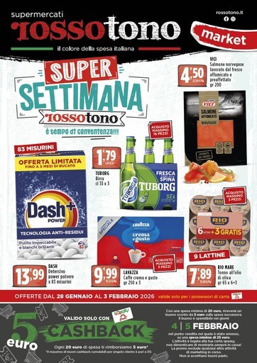Volantino Supermercati Rossotono Market