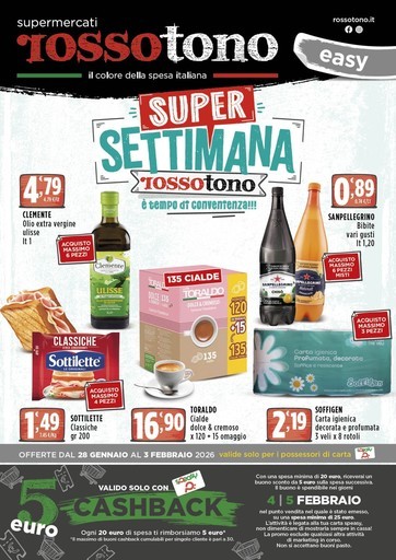 Volantino Supermercati Rossotono Easy