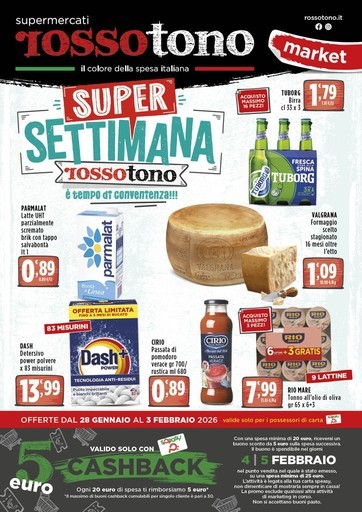 Volantino Supermercati Rossotono Market