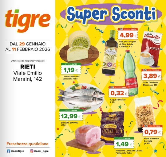 Volantino Tigre