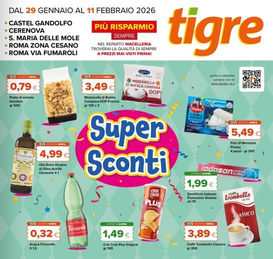 Volantino Tigre