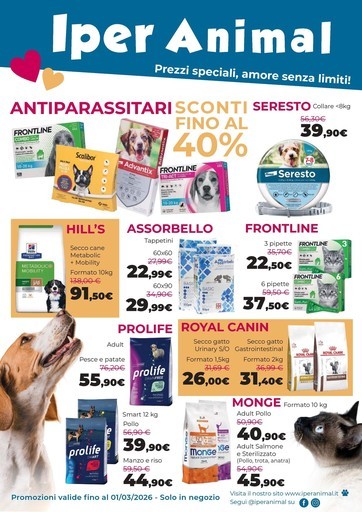 Volantino Iper Animal