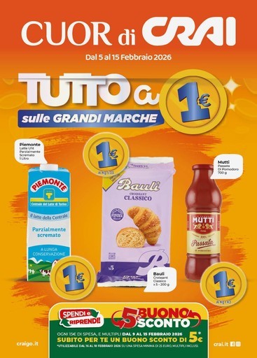 Crai - Tutto a 1€