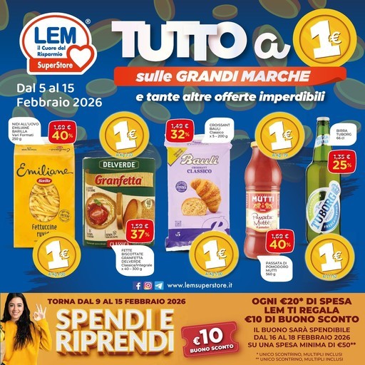 Volantino Lem SuperStore