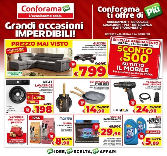 Volantino Conforama