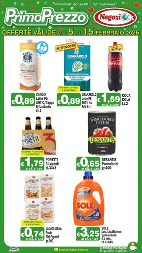 Volantino Primo Prezzo