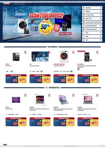 Trony - Sconti olimpici!
