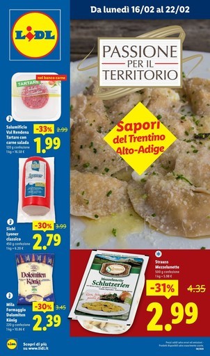 Lidl - Sapori del Trentino Alto-Adige
