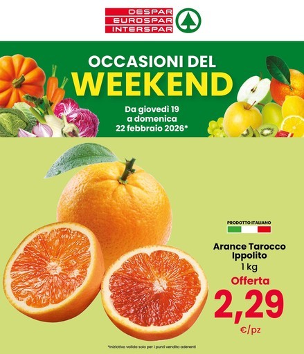 Eurospar - Occasioni del weekend