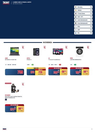 Volantino Trony