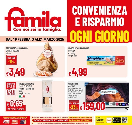 Famila - Convenienza e risparmio