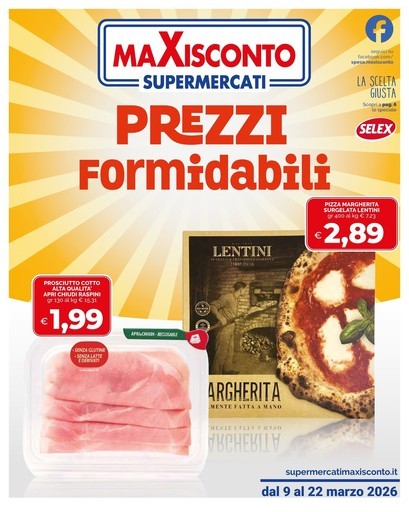 Maxisconto Supermercati - Prezzi formidabili