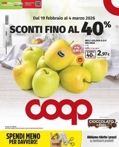 Coop - Sconto fino al 40%