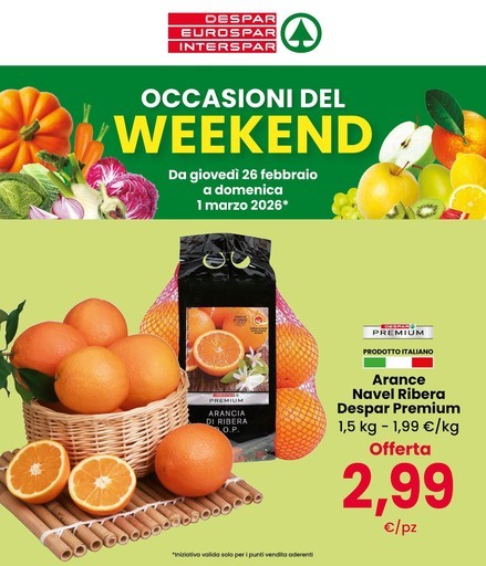 Interspar - Occasioni del weekend