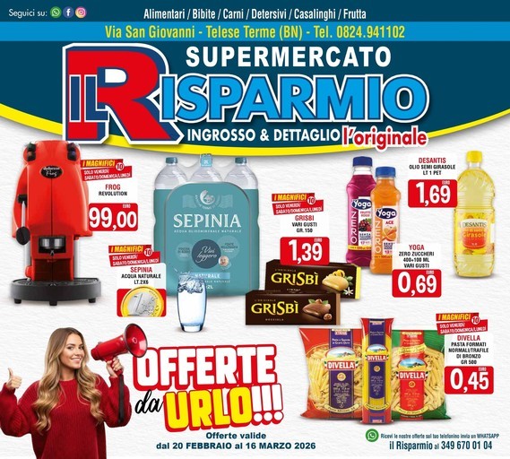 Supermercato Il Risparmio - Offerte da URLO!!!