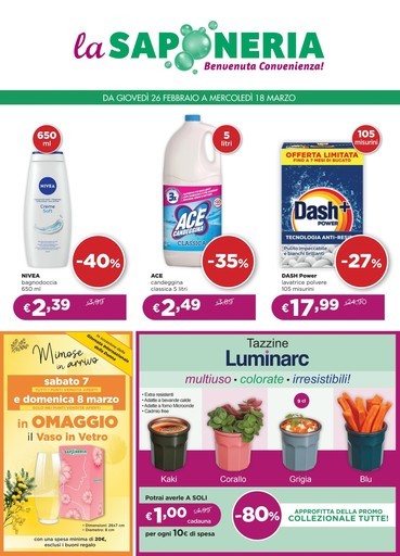 Volantino La Saponeria
