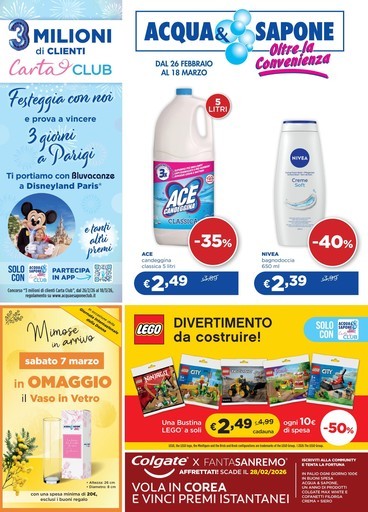 Volantino Acqua e Sapone
