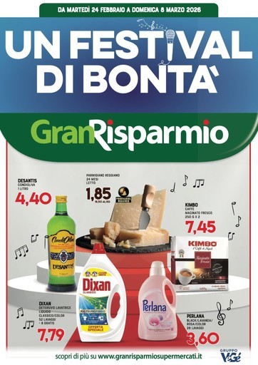 Volantino Supermercati Gran Risparmio