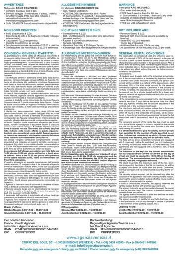 Volantino Agenzia Venezia