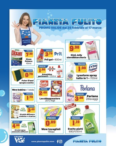 Pianeta Pulito - Promo valide dal 25 febbraio al 17 marzo
