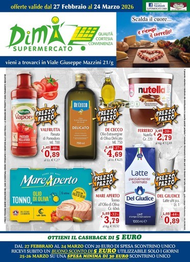 Supermercato Dima - Offerte valide dal 27 febbraio al 24 marzo 2026