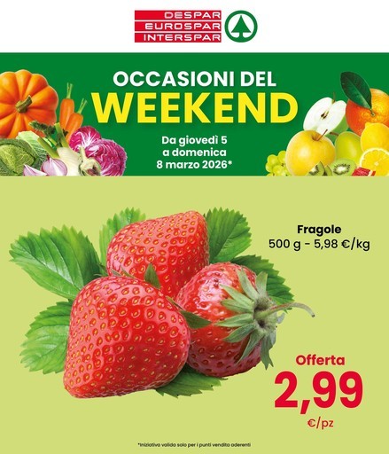 Eurospar - Occasioni del weekend