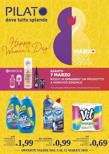 Pilato - Offerte valide dal 3 al 15 marzo 2026