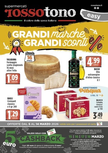Volantino Supermercati Rossotono Easy