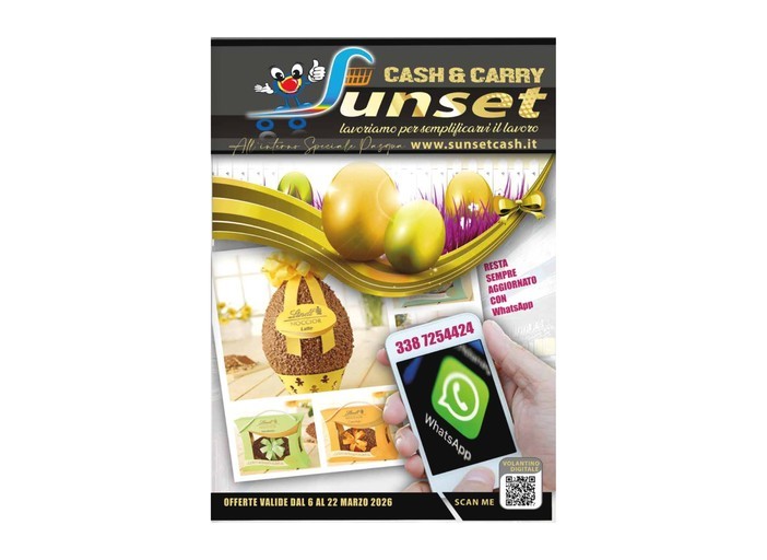 Sunset Cash&Carry - Offerta valide dal 6 al 22 marzo