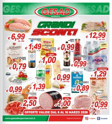 Gesad Supermercati - Grandi sconti