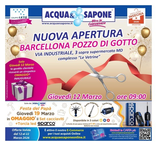 Acqua e Sapone - Nova apertura