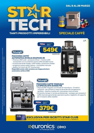 Euronics - STAR TECH - SPECIALE CAFFÈ