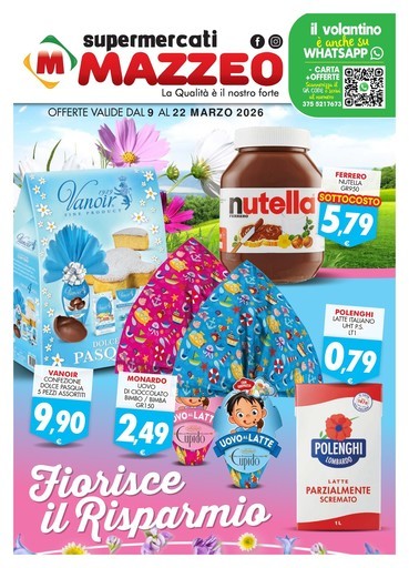 Mazzeo Supermercati - OFFERTE VALIDE DAL 9 AL 22 MARZO 2026