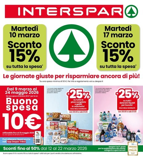 Interspar - Sconti fino al 50%