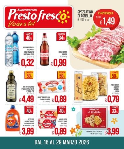 Volantino Presto Fresco