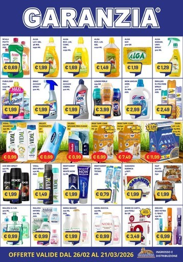 Gruppo Garanzia - Offerte valide dal 26/02 al 21/03/2026