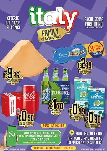Italy Cash&Carry - Offerte dal 10/03 al 29/03