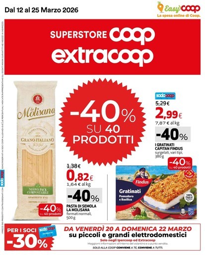 Ipercoop - 40 prodotti al -40%