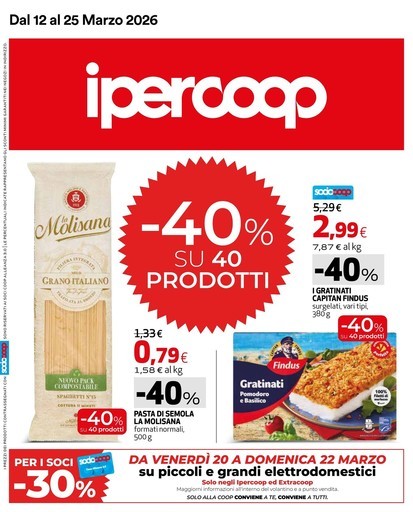 Ipercoop - 40 prodotti al -40%