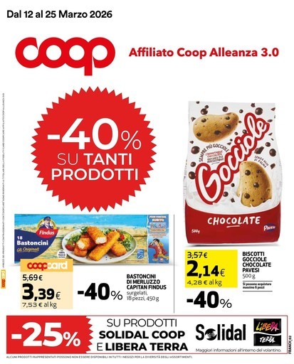 Coop - 40 prodotti al -40%