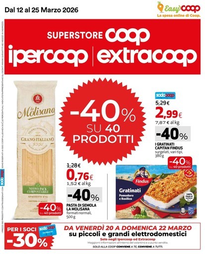 Extracoop - 40 prodotti al -40%