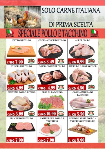 Supermercato Azzurro - Speciale pollo e tacchino
