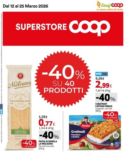 Coop Alleanza Superstore - 40 prodotti al -40%